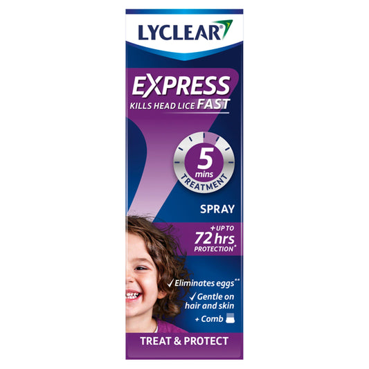 Lyclear Head Lice Express Spray 100ml baby & children's healthcare Sainsburys   