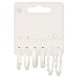 Superdrug Silver Tone 6 Pack Hoop & Stud Mix GOODS Superdrug   