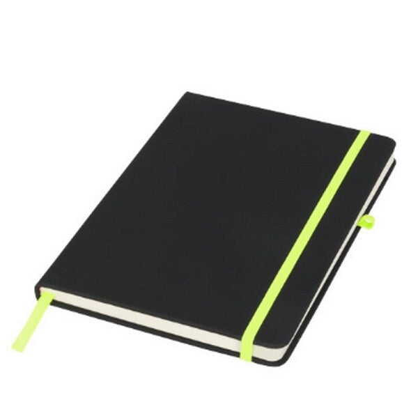 Bullet Noir Notebook (Medium) GOODS Superdrug Solid Black/ Lime  