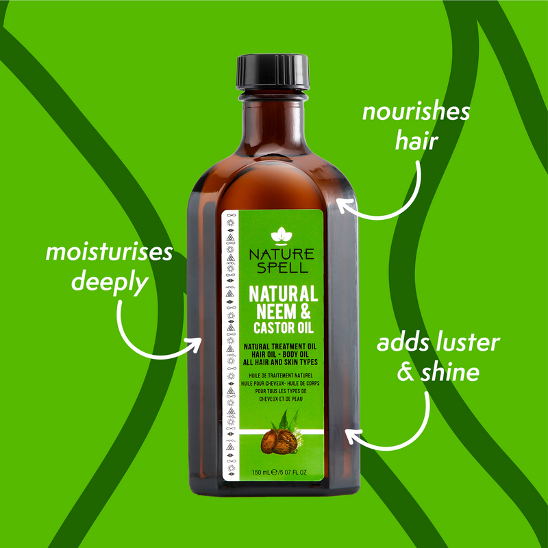 Nature Spell neem castor oil 150ml, UK version
