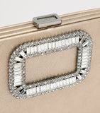 Roger Vivier Pilgrim metallic leather clutch bag (British brand)