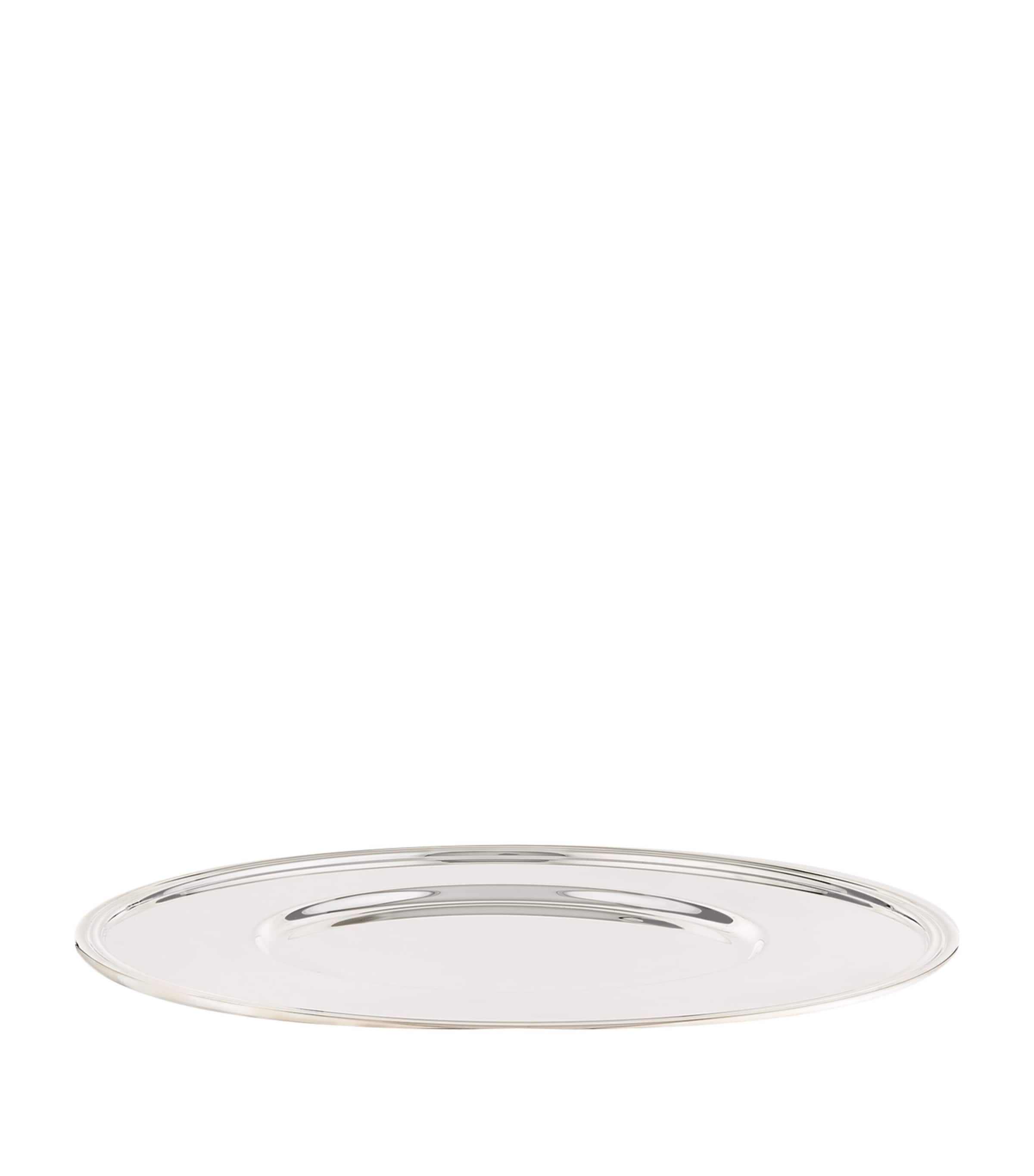 Greggio silver plated Georgian lay plate 33cm, UK version