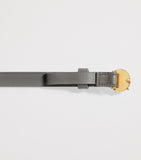 Bottega Veneta leather belt Intreccio weave gold buckle (British brand)