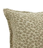 De Le Cuona Linen Leopard Kanoko cushion 35cm x 60cm - British product