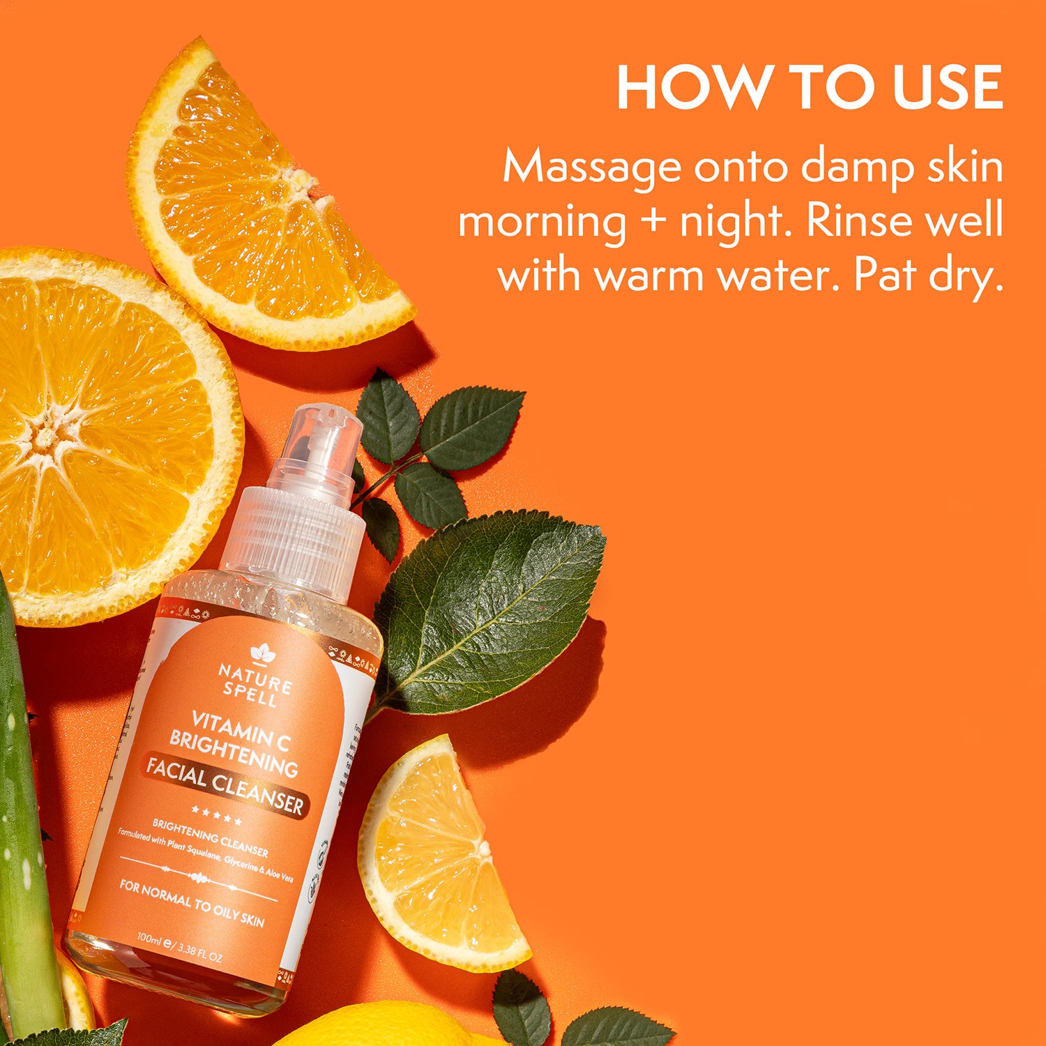 Nature Spell Vitamin C brightening facial cleanser 100ml, UK version