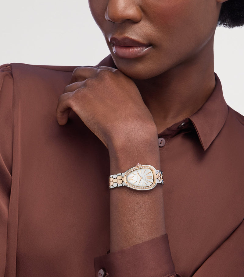 Bvlgari Serpenti Seduttori rose gold diamond watch 34mm (British brand)