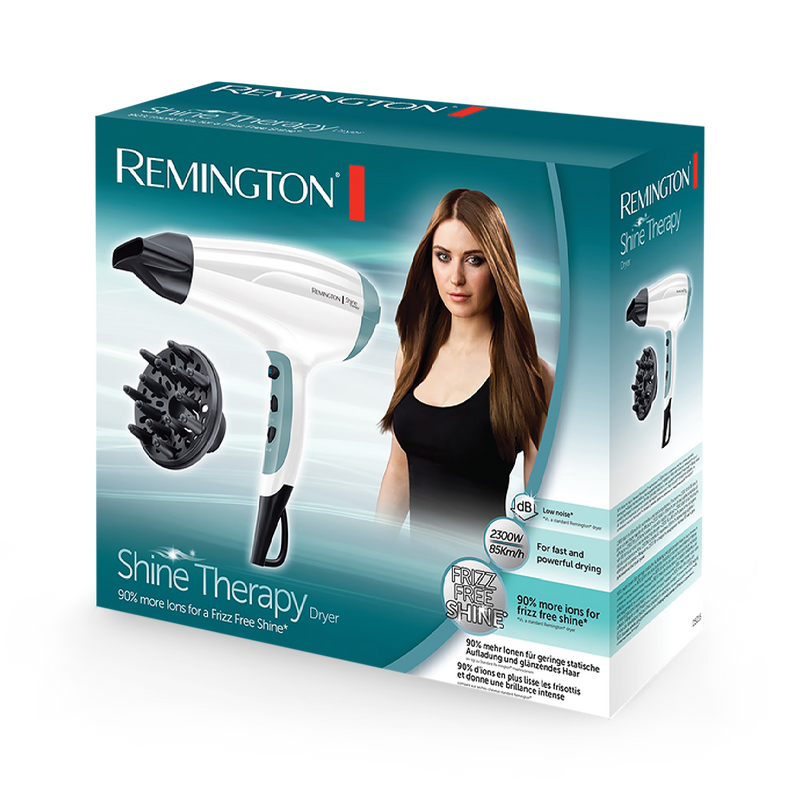 Remington Shine Therapy Dryer D5216 hair dryer, imported from the UK