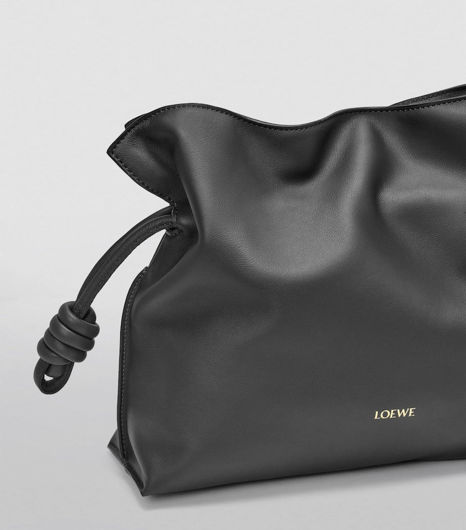 LOEWE Flamenco calfskin leather clutch purse, UK version