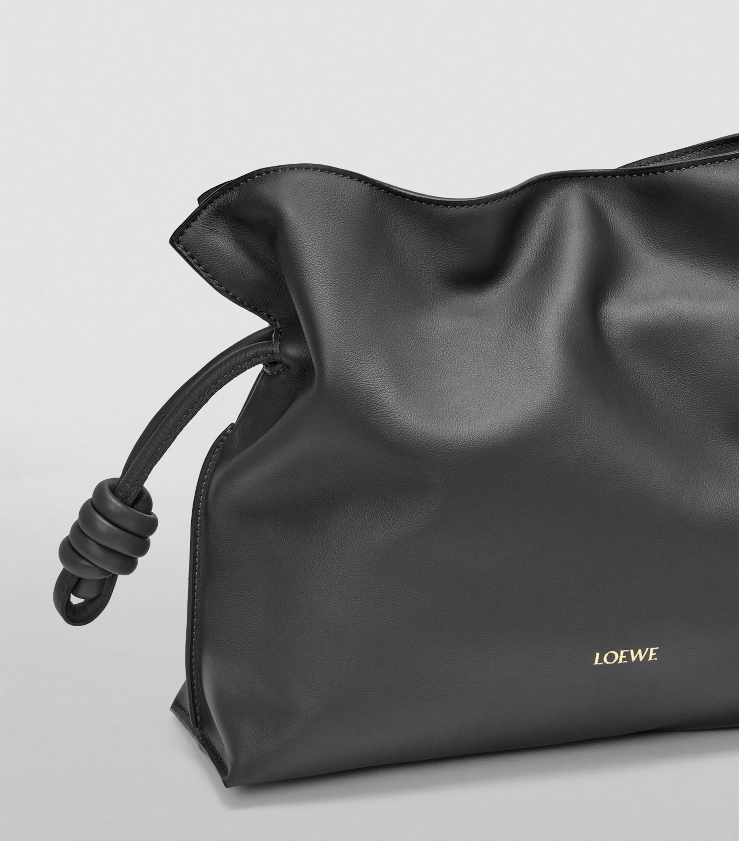 LOEWE Flamenco calfskin leather clutch purse, UK version