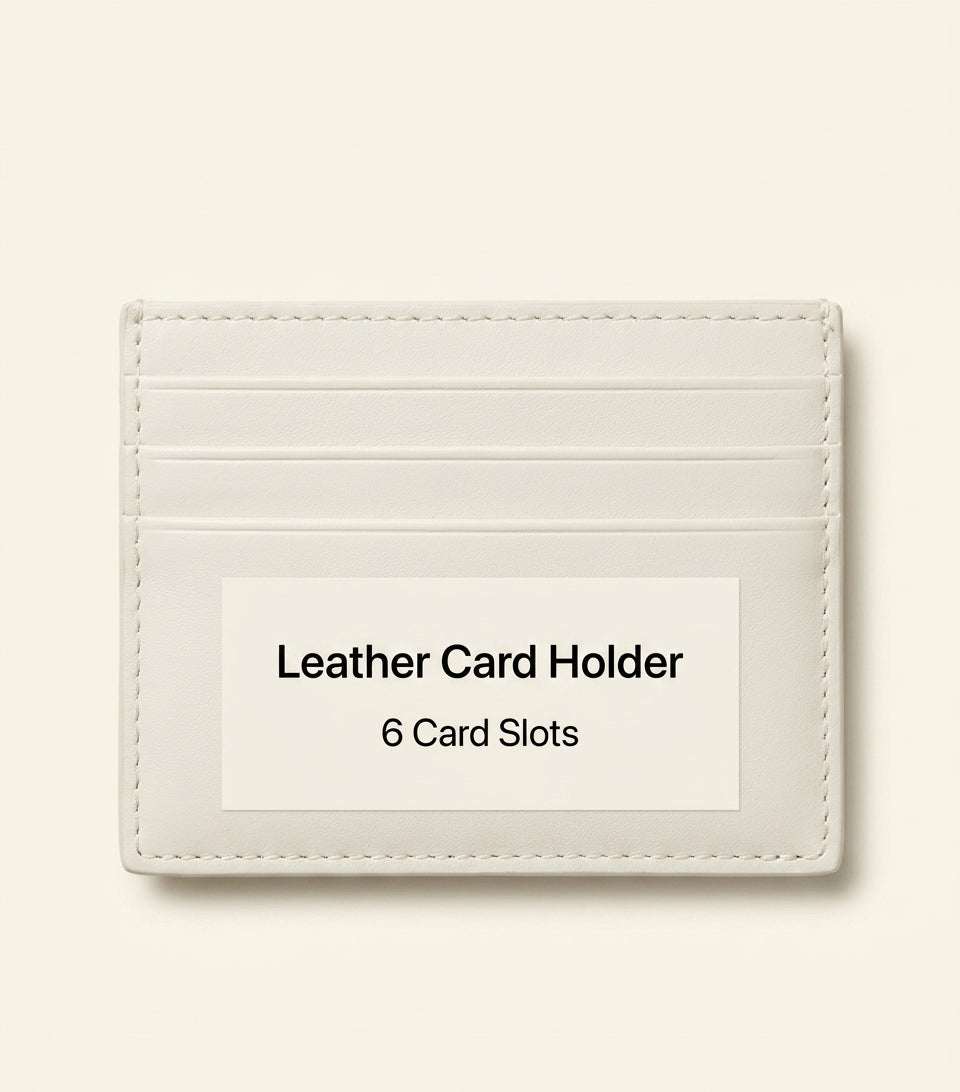 Prada leather card holder 6 card slots central pocket - British product