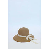 SVNX lace ribbon straw sun hat, imported from the UK