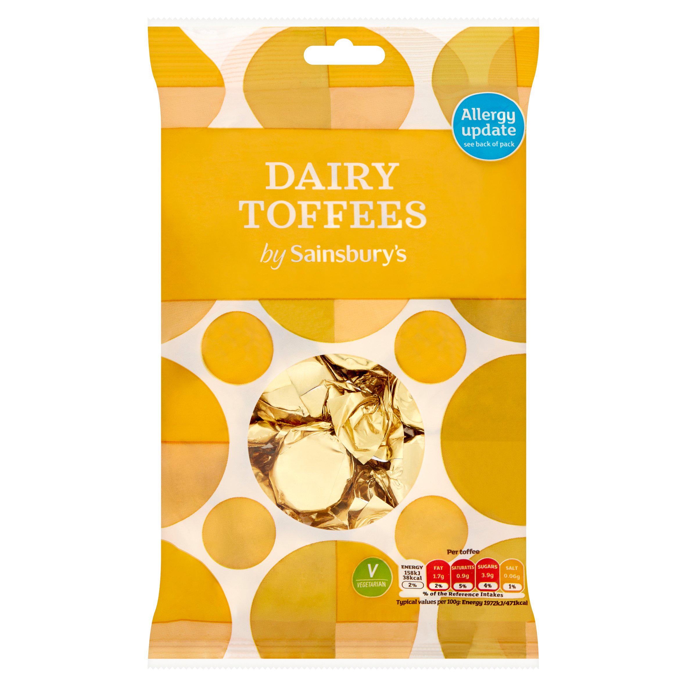 Sainsbury's Dairy Toffees 200g sweets Sainsburys   