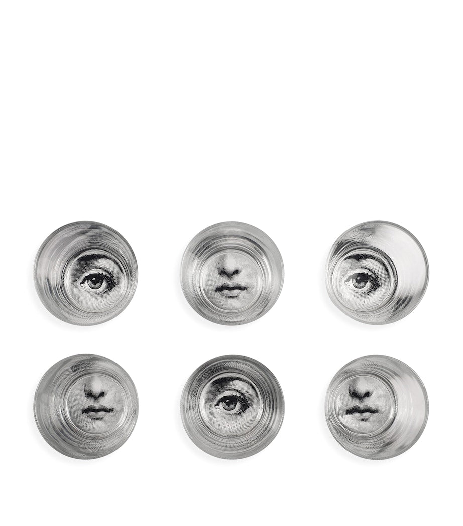 Fornasetti Tema e Variazioni cocktail glasses set of 6 - British product