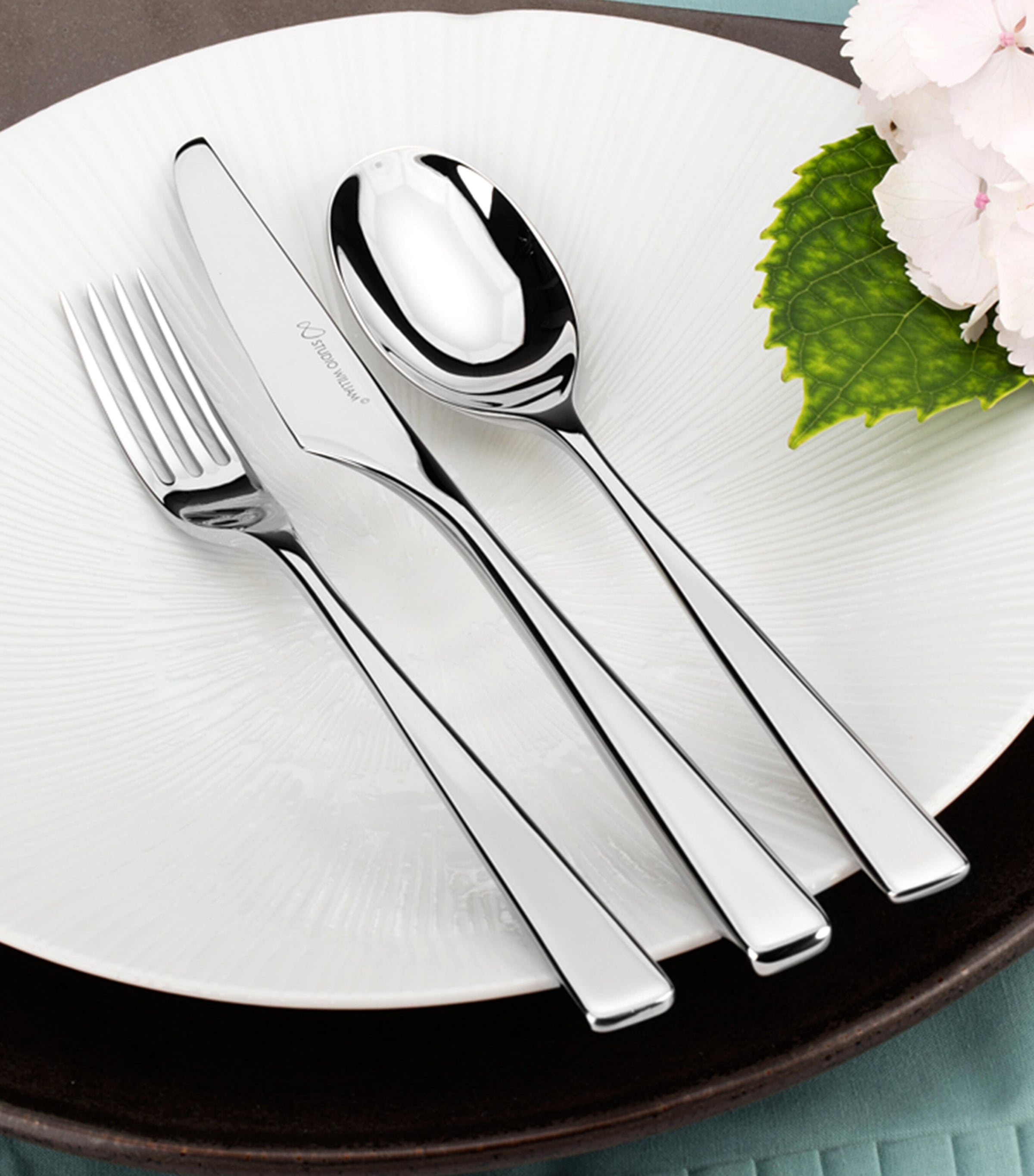 Studio William mirror cutlery set 24-piece (British brand)