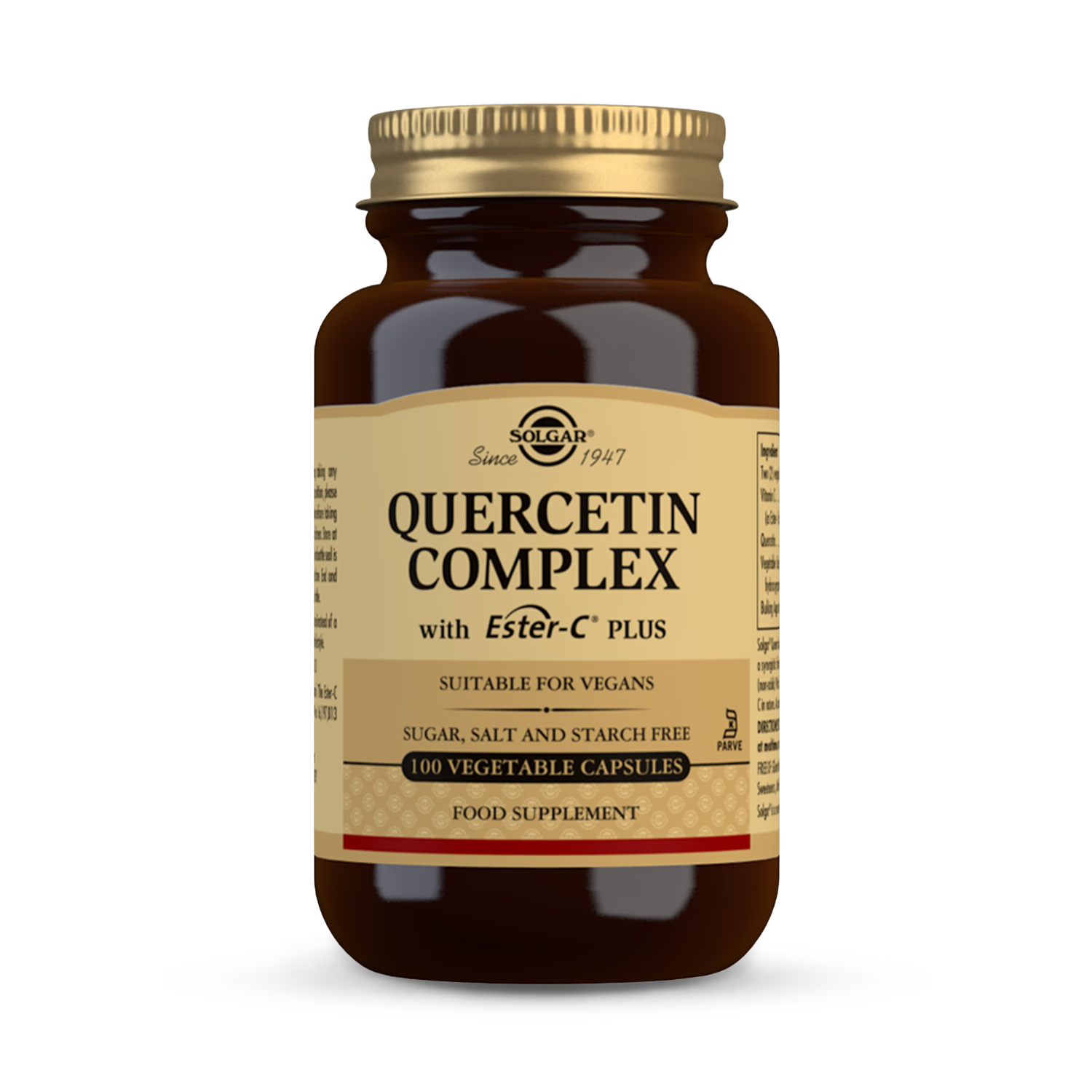 Solgar Quercetin Complex vegetable capsules 100 count (British brand)