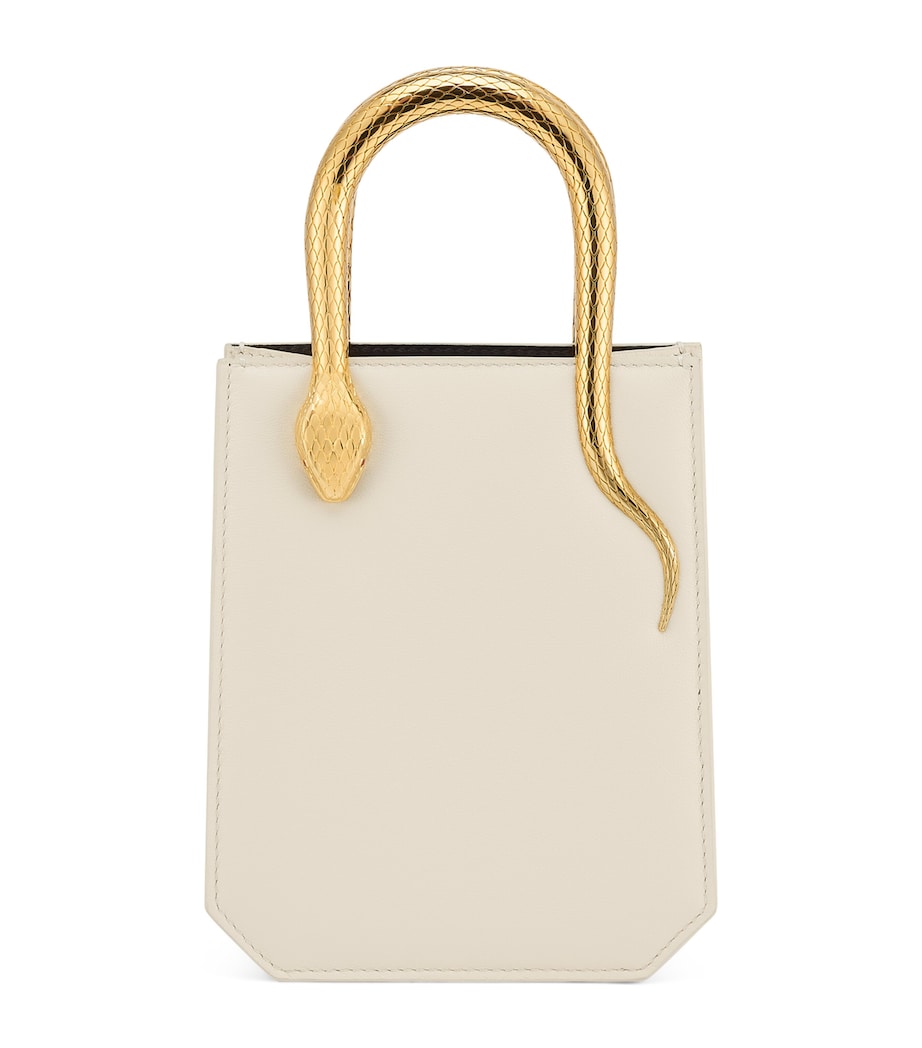 Bvlgari mini leather serpentine tote bag, imported from the UK