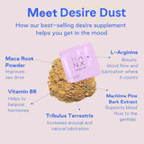 HANX Desire Dust libido supplement 10 pack, imported from the UK