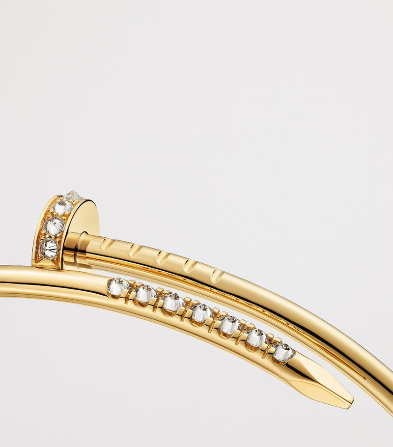 Cartier Juste Un Clou yellow gold diamond bracelet (British brand)