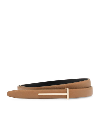 Harrods TOM FORD Grained Leather T Belt 1.5cm- Buy online at McGrocer
