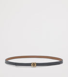 LOEWE reversible Bombe Anagram belt 1cm calfskin leather (British brand)
