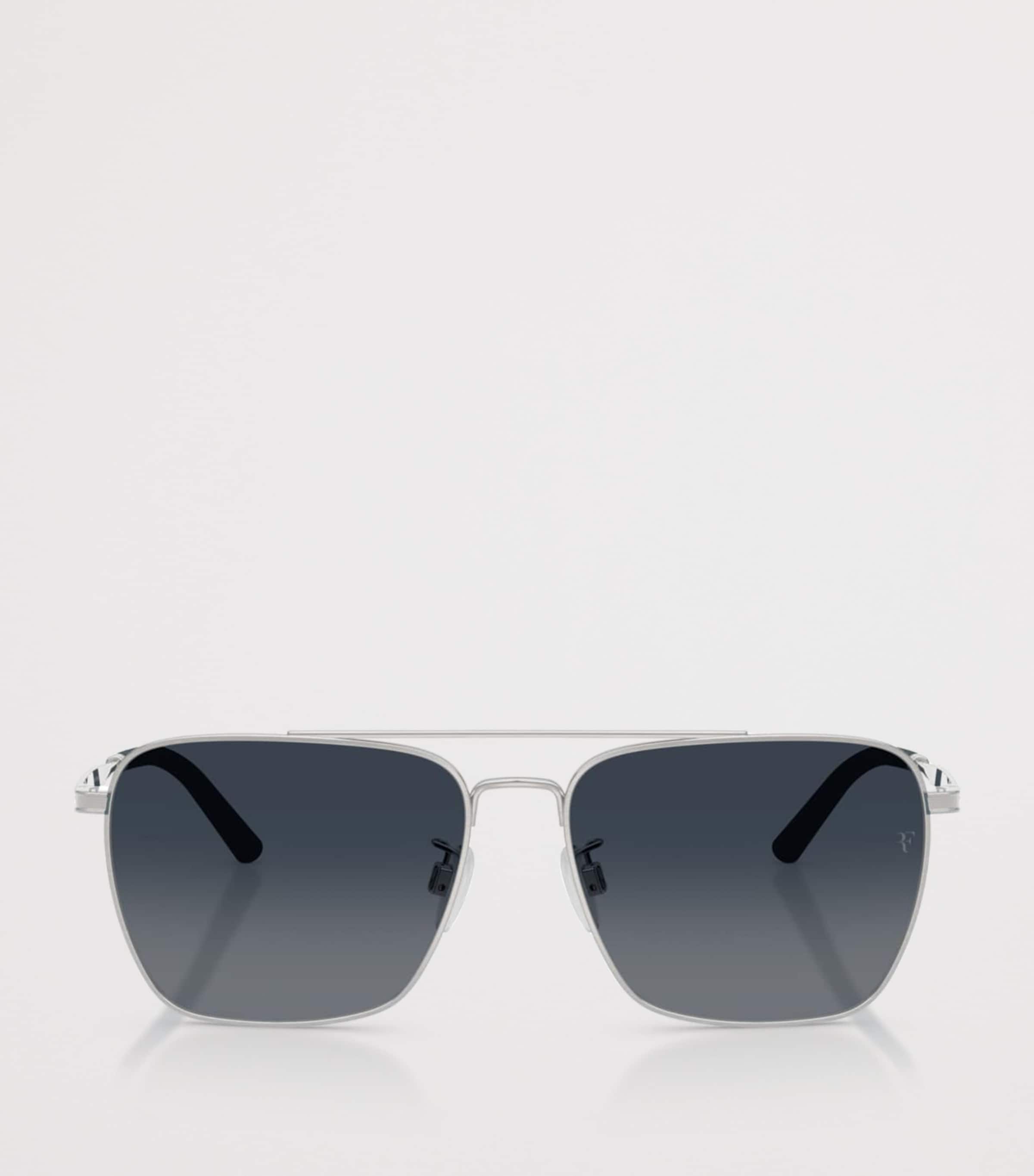 Oliver Peoples Metall R-15 firkantede solbriller, britisk versjon