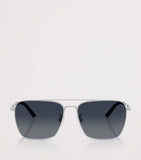 Oliver Peoples Metall R-15 firkantede solbriller, britisk versjon