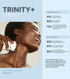 Nuface Trinity+ Starter Kit facial toning device with attachments and serums, imported from the UK