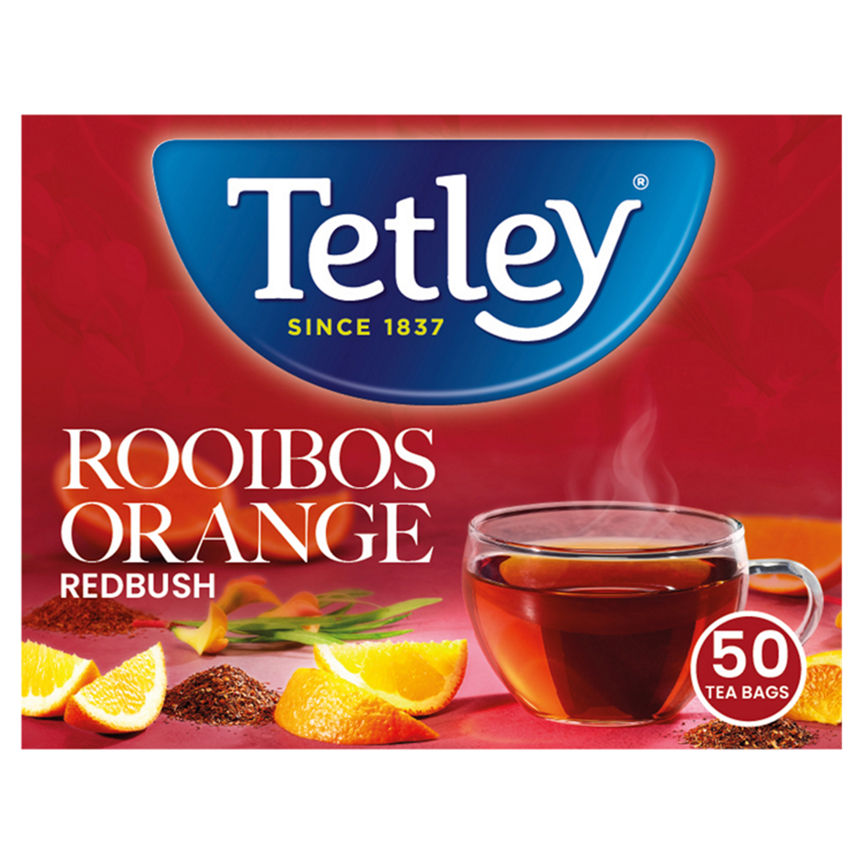 Tetley 40 Rooibos Orange Tea Bags 80g GOODS ASDA   