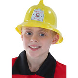 Smiffys Fireman Hat yellow with badge, imported from the UK