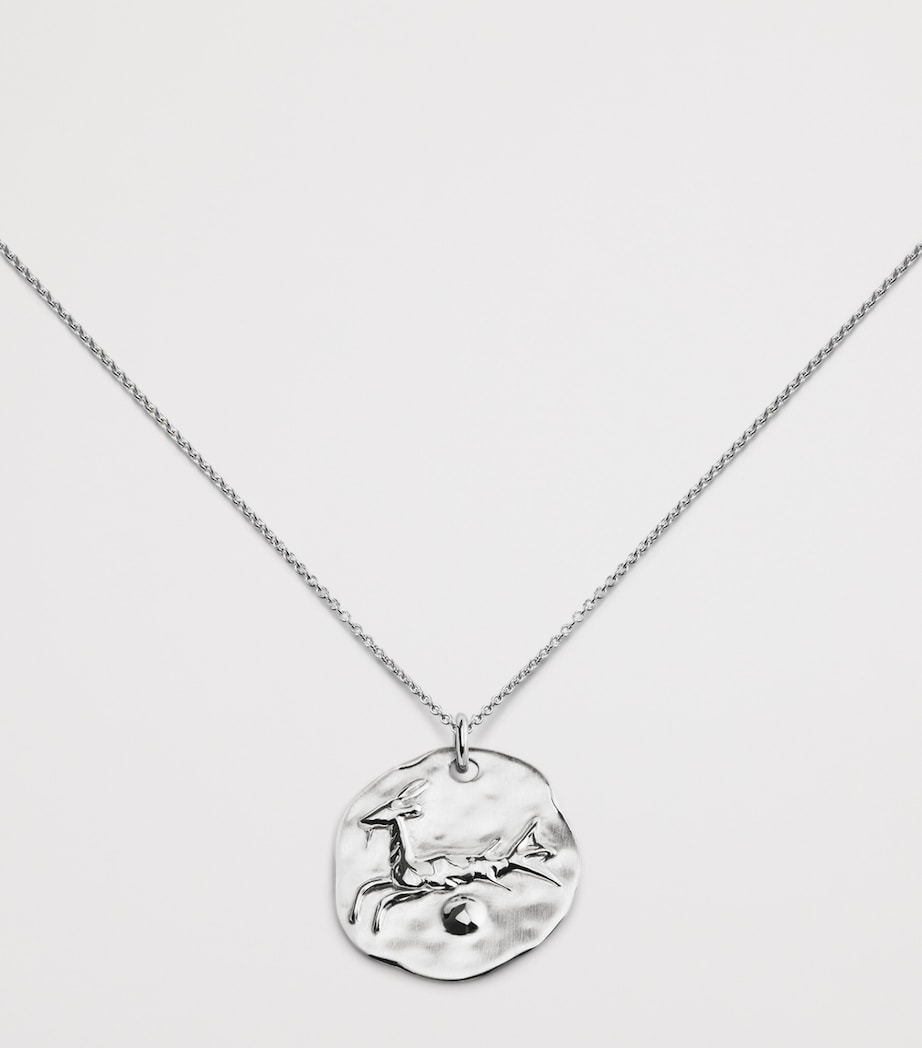 Monica Vinader Capricorn zodiac necklace sterling silver, imported from the UK