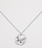 Monica Vinader Capricorn zodiac necklace sterling silver, imported from the UK