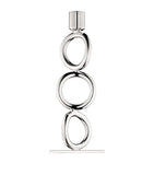 Christofle Silver-Plated Vertigo 3-Rings Candlestick Holder - British product