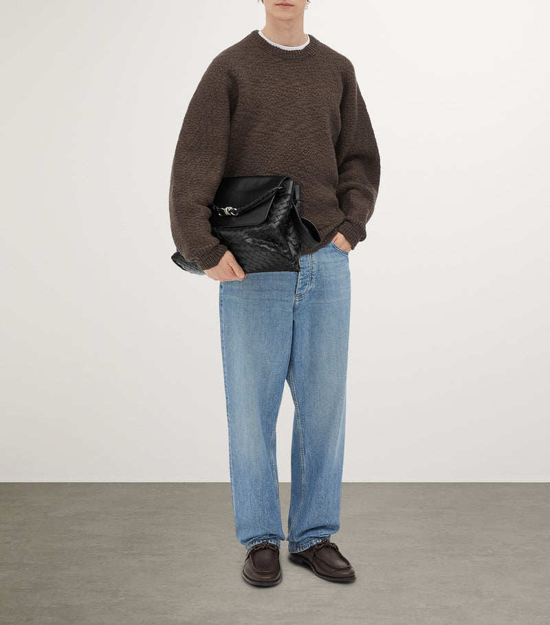 Bottega Veneta Andiamo messenger bag in calfskin with Intrecciato weave (British brand)