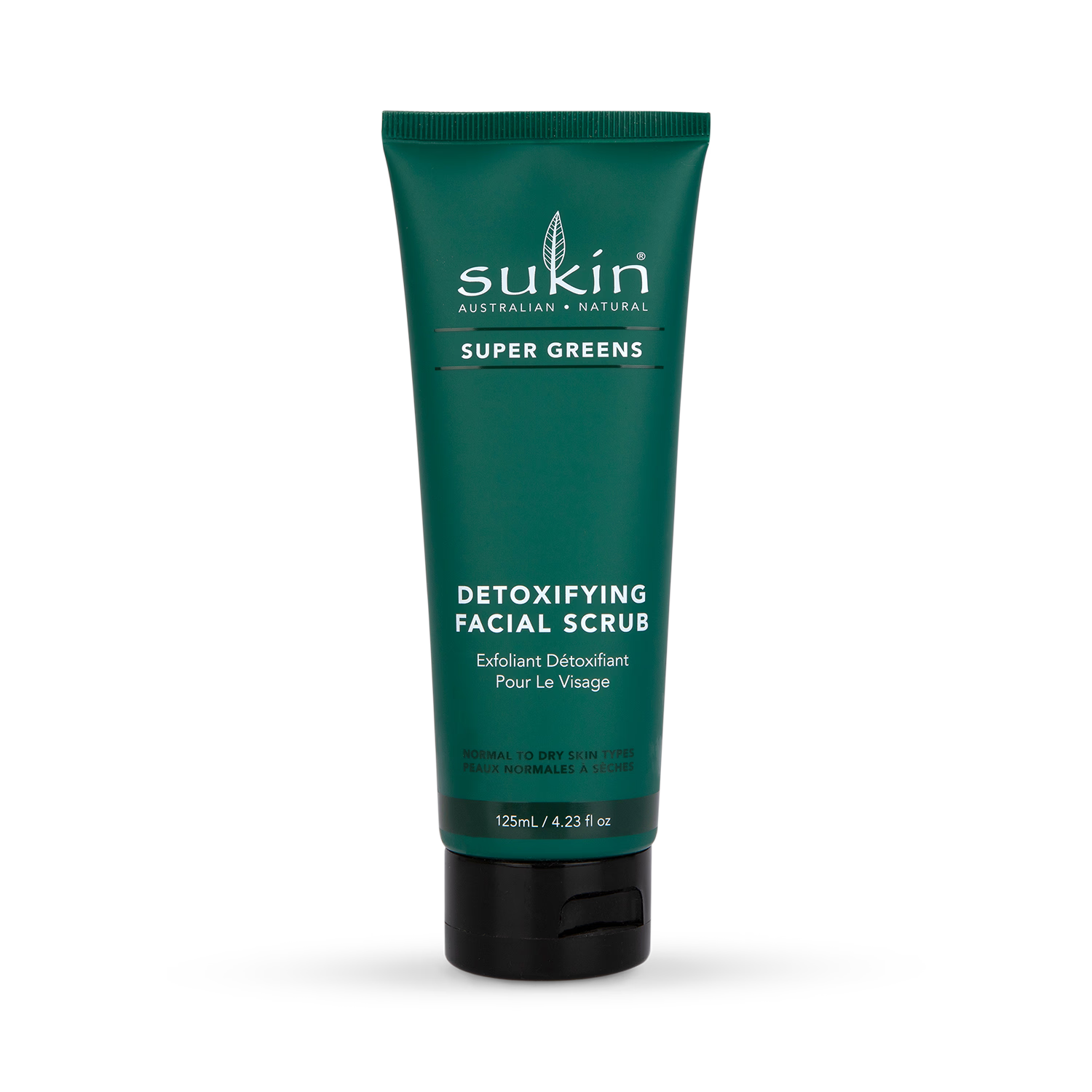 Sukin Super Greens Facial Scrub 125ml (British brand)