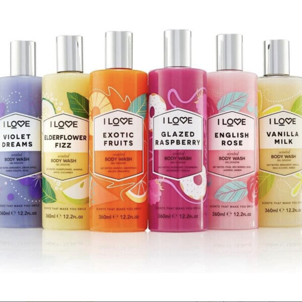 I Love Elderflower Fizz Scented Body Wash 350ml, UK version