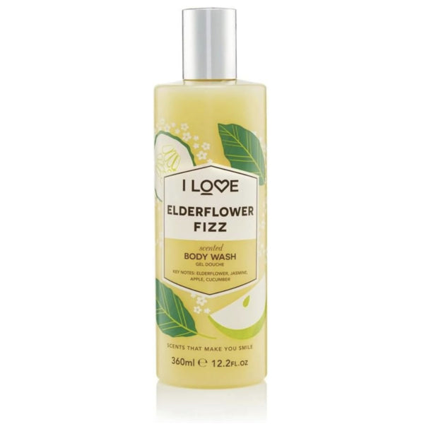 I Love Elderflower Fizz Scented Body Wash 350ml, UK version