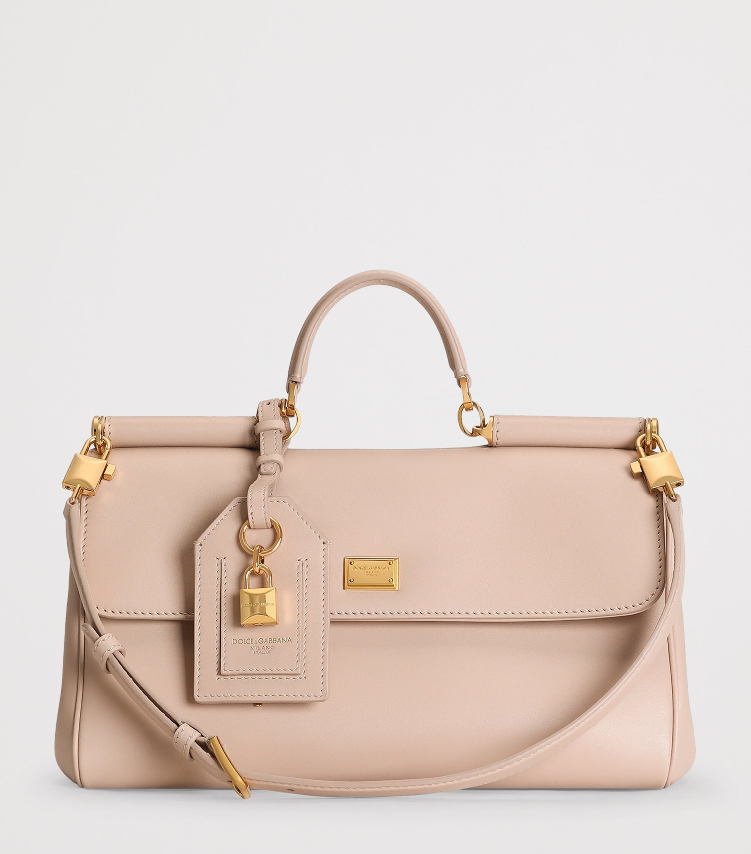 Dolce Gabbana My Sicily top-handle bag in plongé calfskin (British brand)