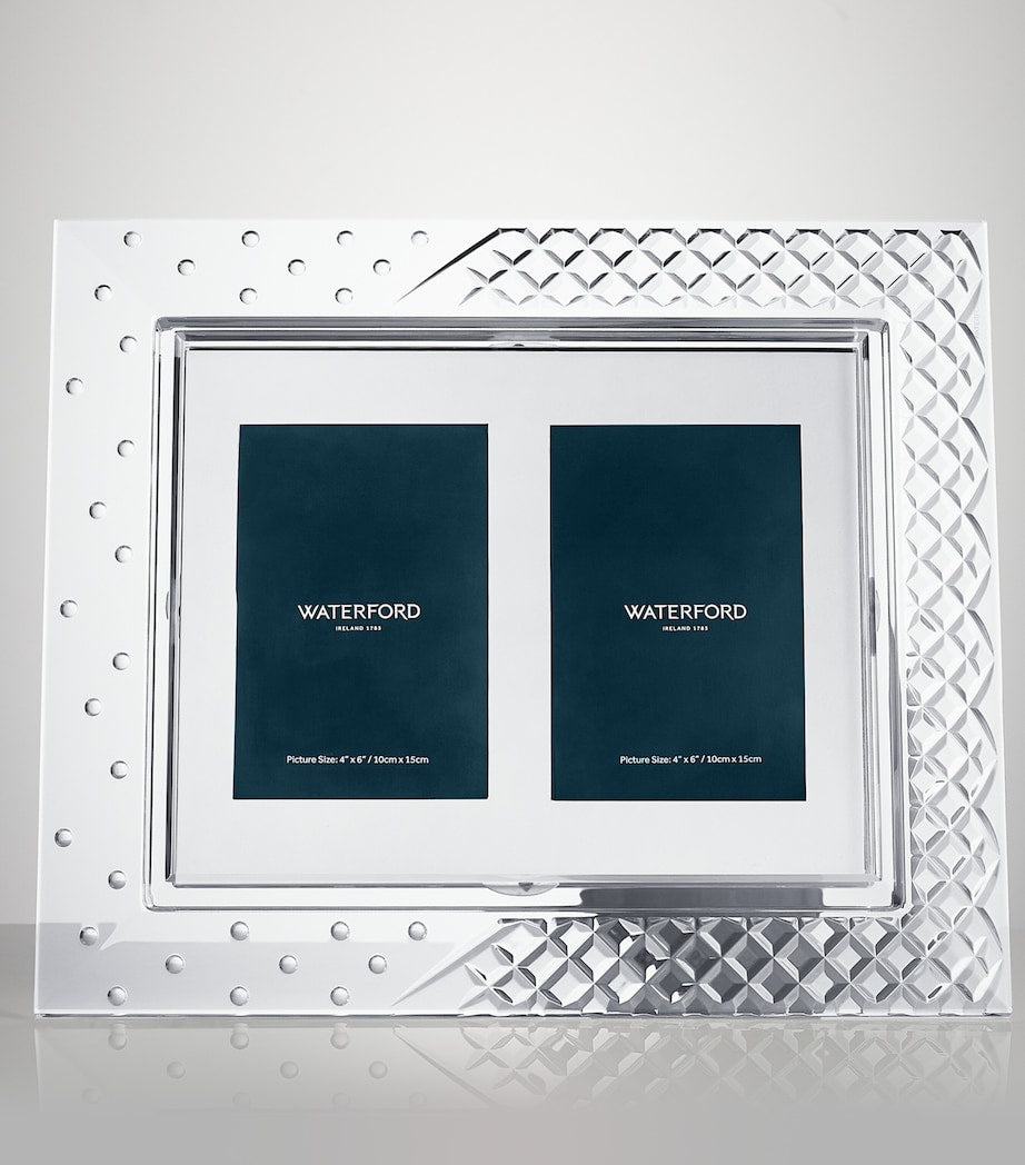 Waterford Crystal Celebrations Double Mount photo frame 8'' x 10'' (British brand)