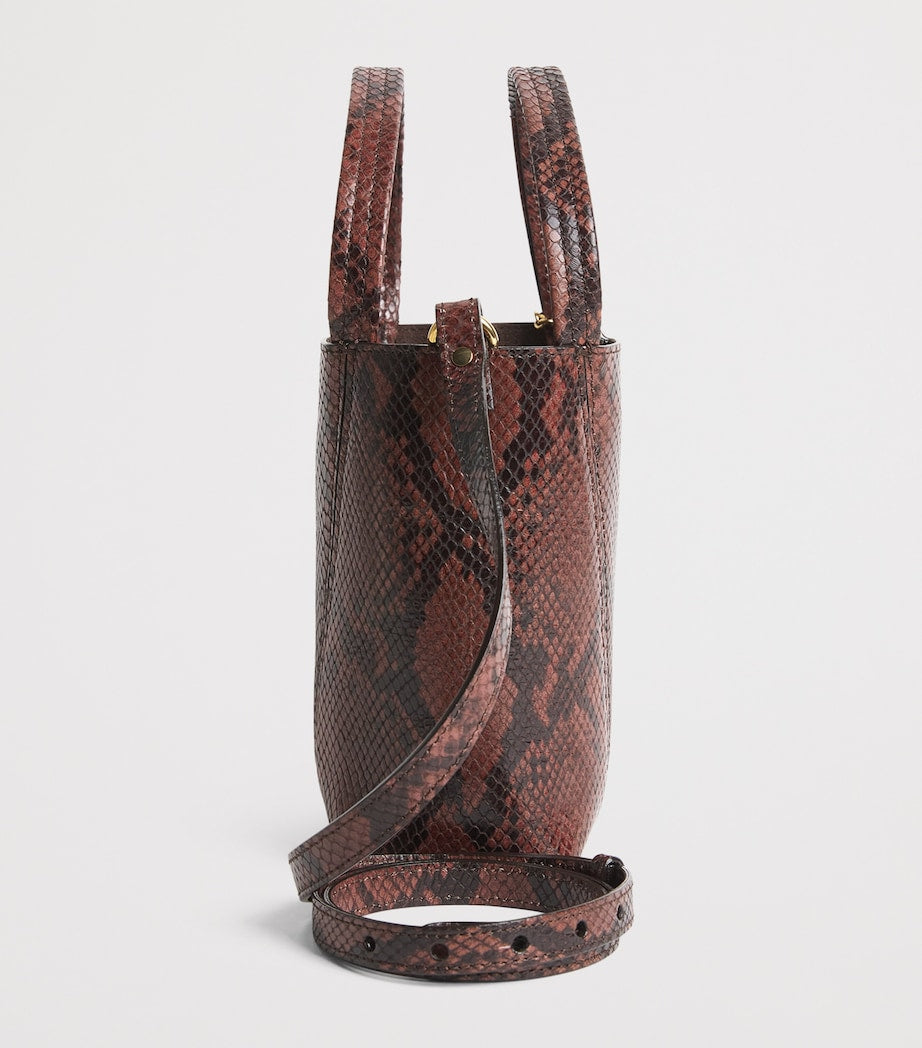 Chloé Spin tote bag snakeskin effect small size (British brand)