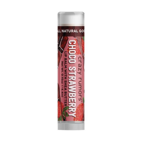 Crazy Rumors lip balm Choco Strawberry 4.5g, imported from the UK