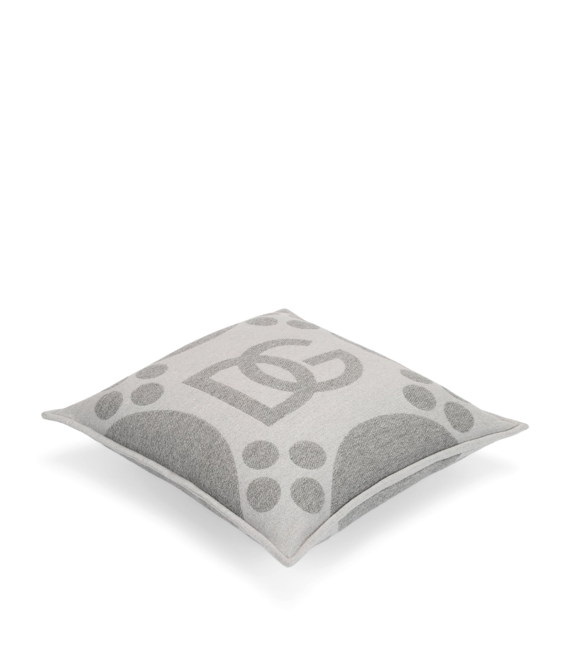 Dolce & Gabbana wool silk cashmere logo cushion 50cm x 50cm - British product