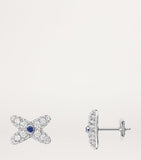 Chaumet Jeux de Liens earrings white gold diamonds sapphires - British product