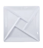 SWISSMAR ceramic square fondue plates 26.5cm (British brand)