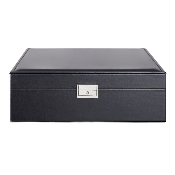 Livingandhome double tier travel jewelry box black - British product