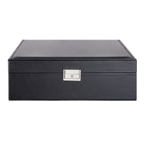 Livingandhome double tier travel jewelry box black - British product