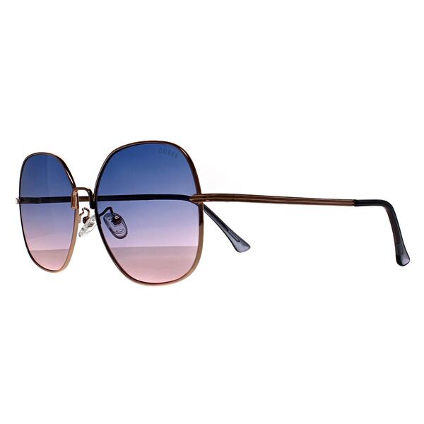 Guess GF0385 rose gold blue gradient sunglasses, imported from the UK