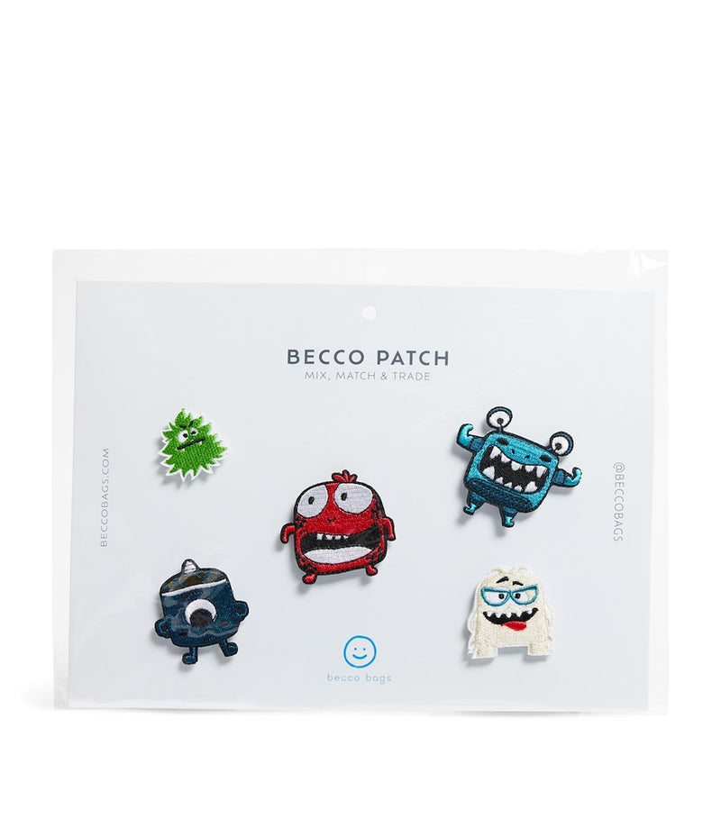 Becco Bags Monster Match patches set of five (British brand)
