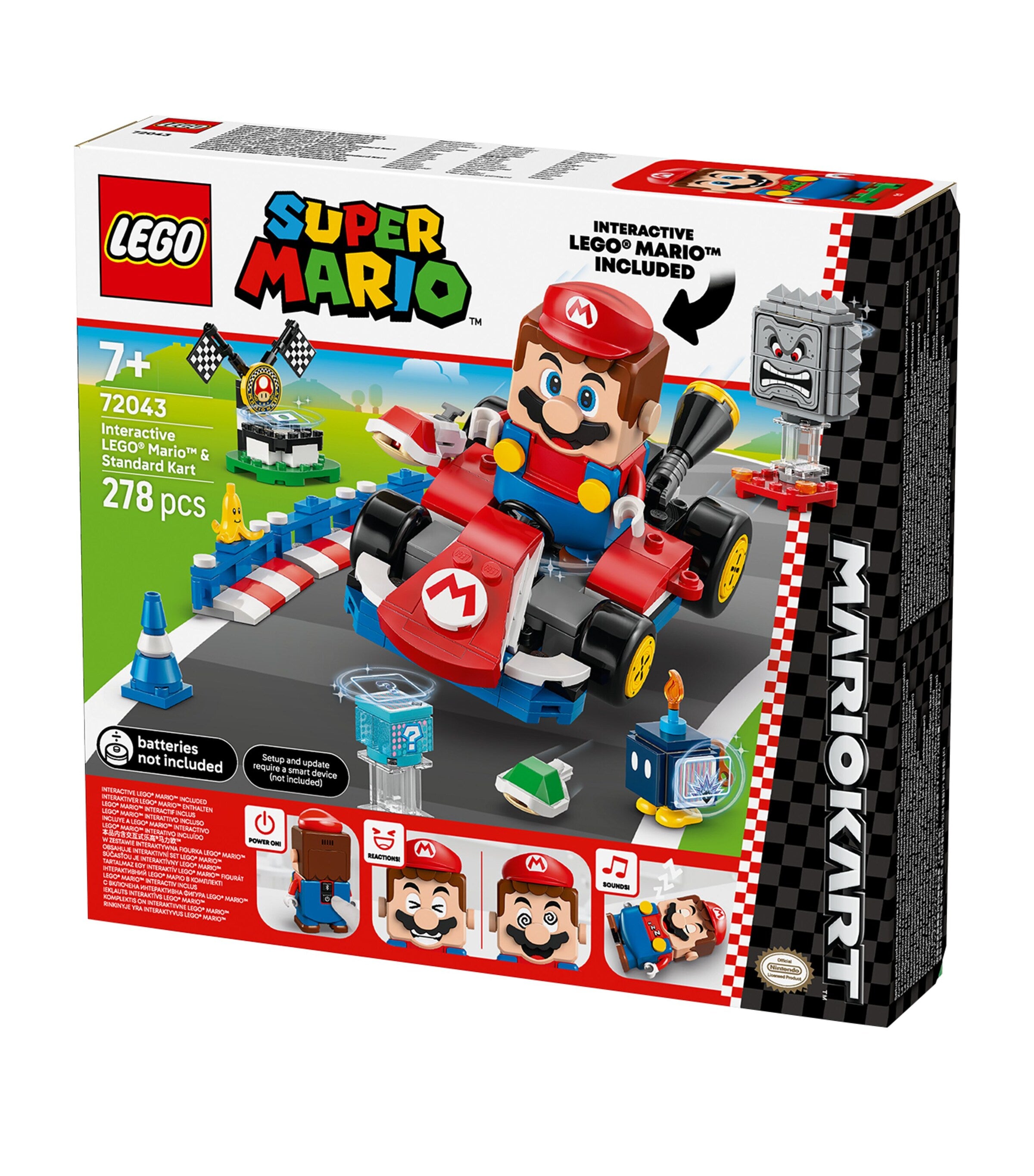 Lego Interactive Mario & Standard Kart building toy set 72043, UK version