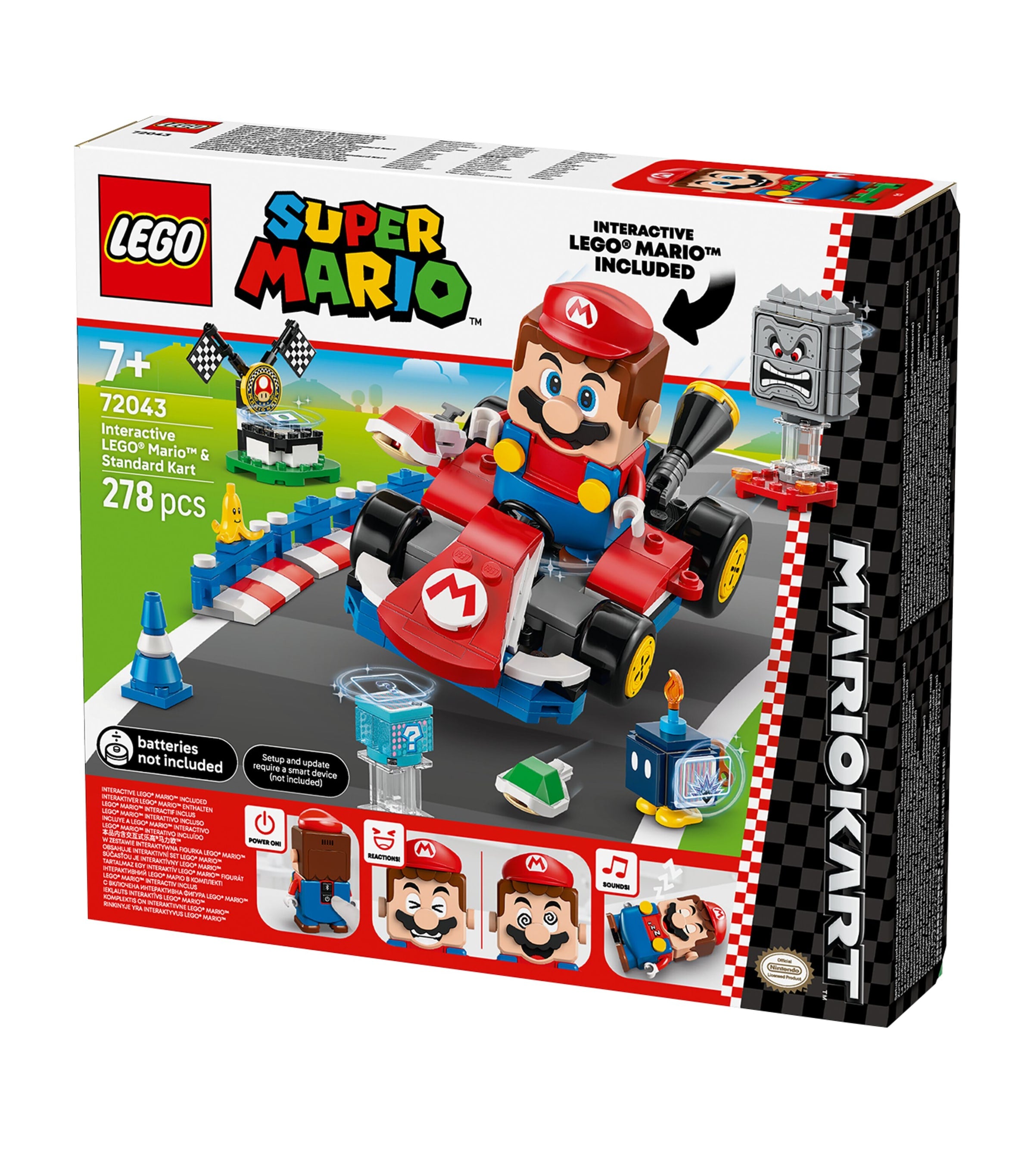 Lego Interactive Mario & Standard Kart building toy set 72043, UK version