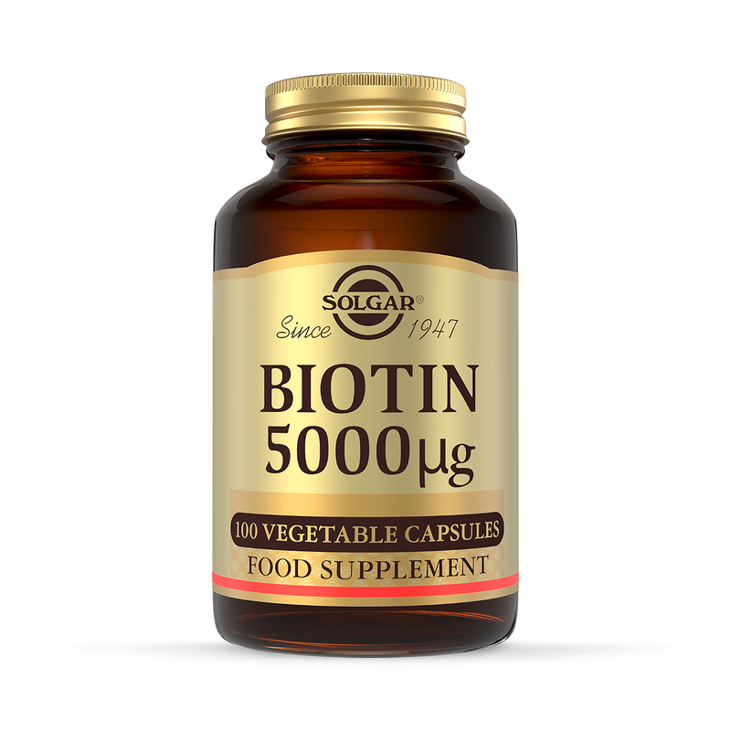 Solgar Biotin 5000g 100 capsules (British brand)